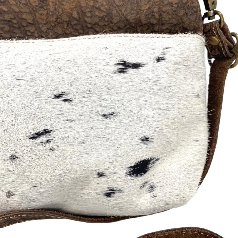Myra Cowhide Hair On Leather Shoulder Bag